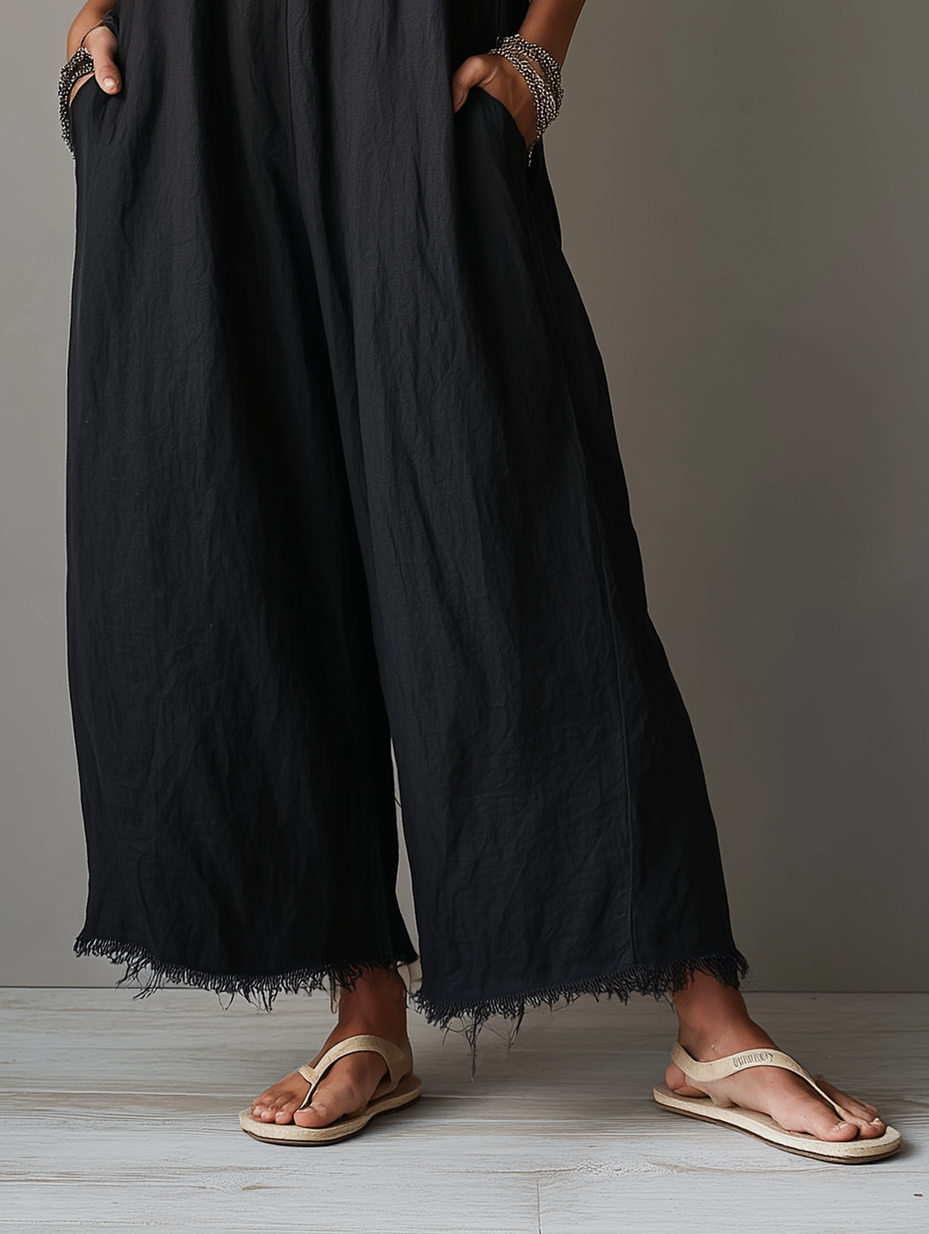 PAULINA | Mono Minimalista de Lino para Mujer