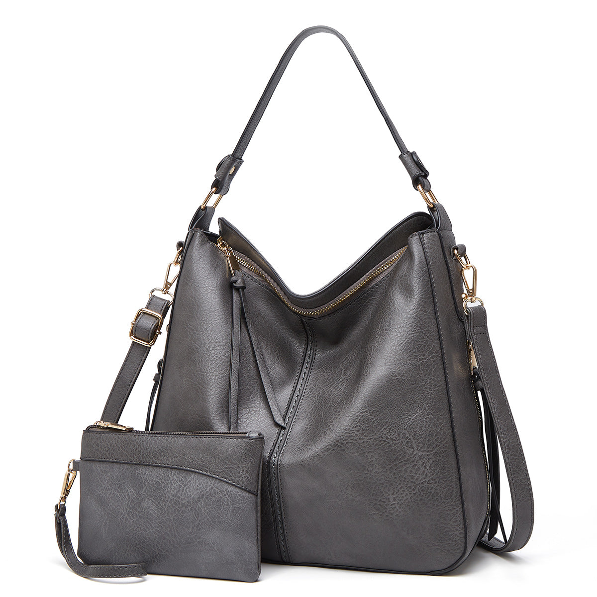 SABRINA | Bolso Hobo Antirrobo de Piel