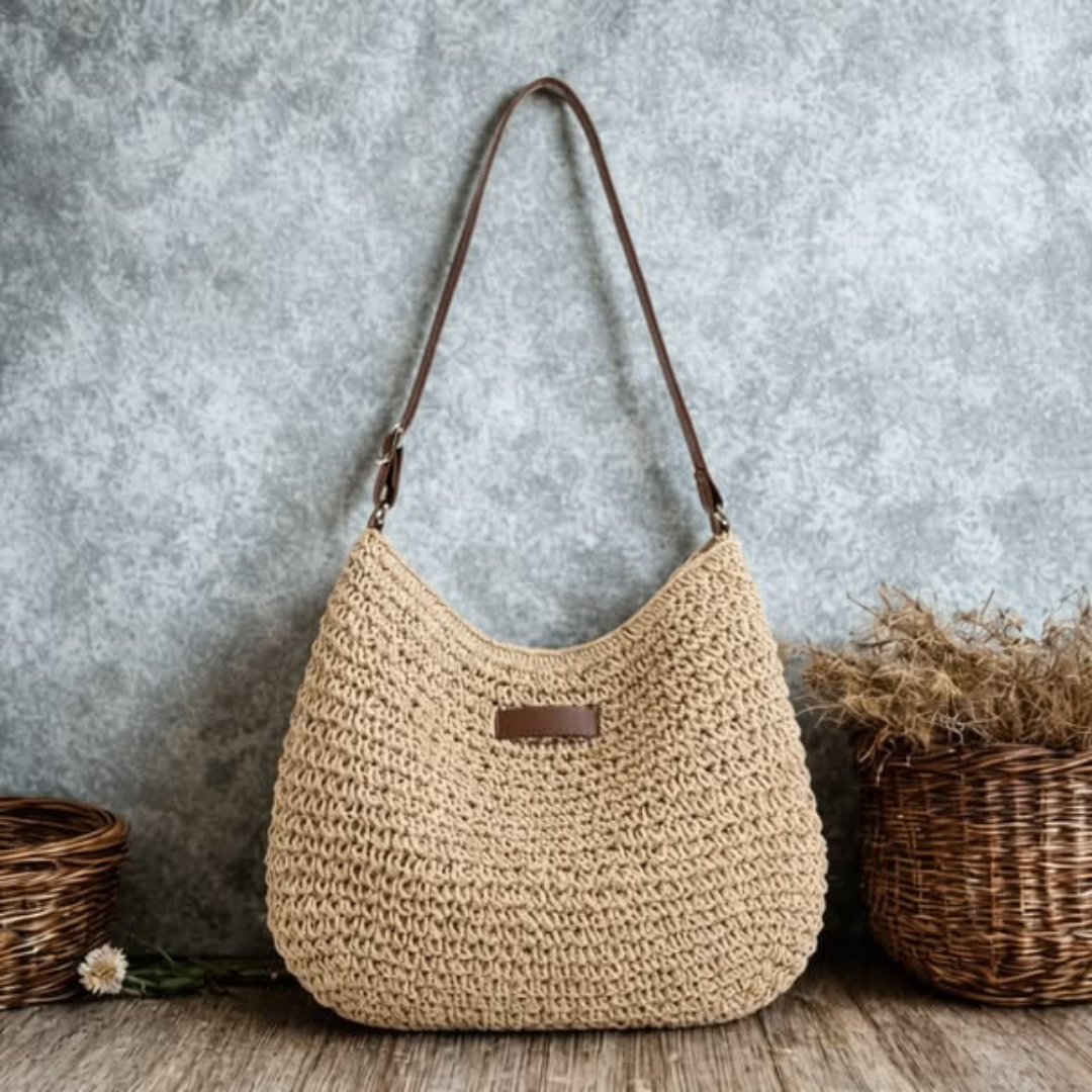 ERIKA | Bolso de Rafia Tejido a Mano