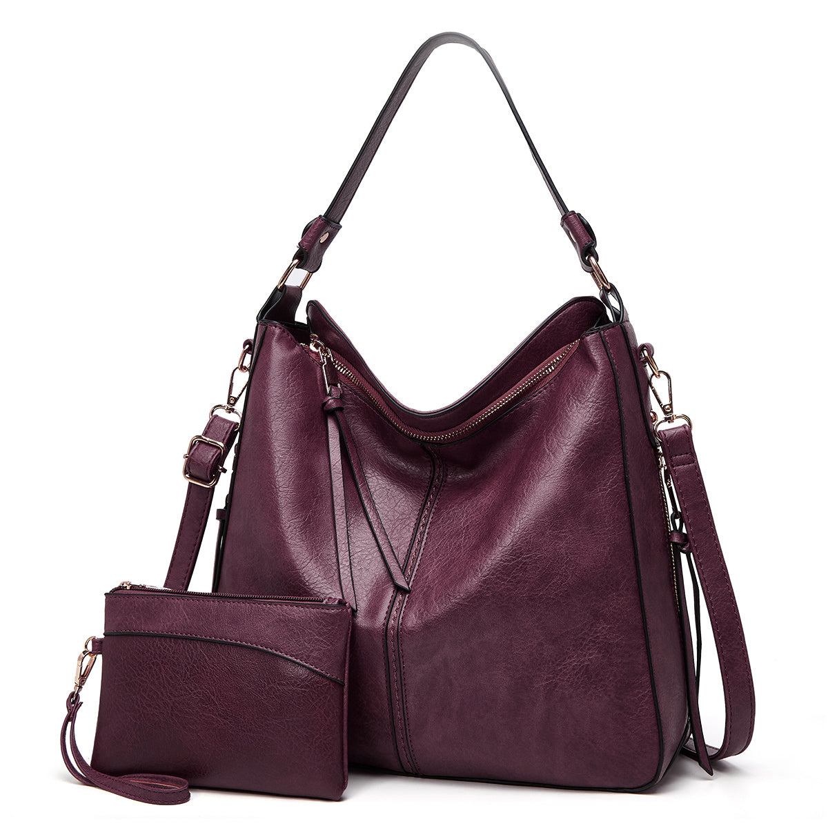 SABRINA | Bolso Hobo Antirrobo de Piel