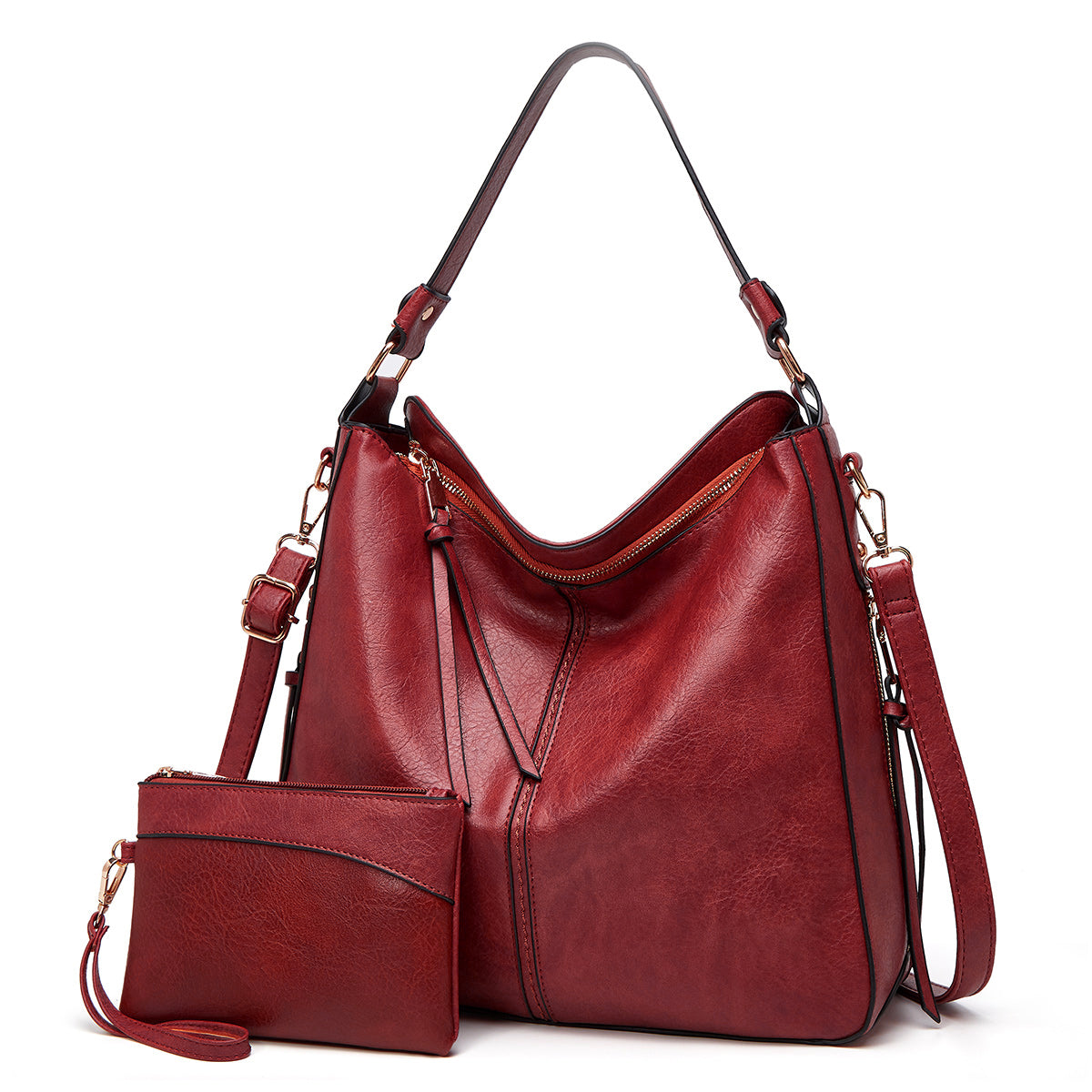 SABRINA | Bolso Hobo Antirrobo de Piel