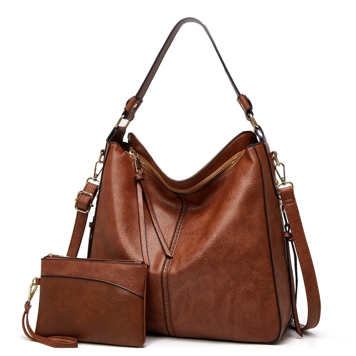 SABRINA | Bolso Hobo Antirrobo de Piel