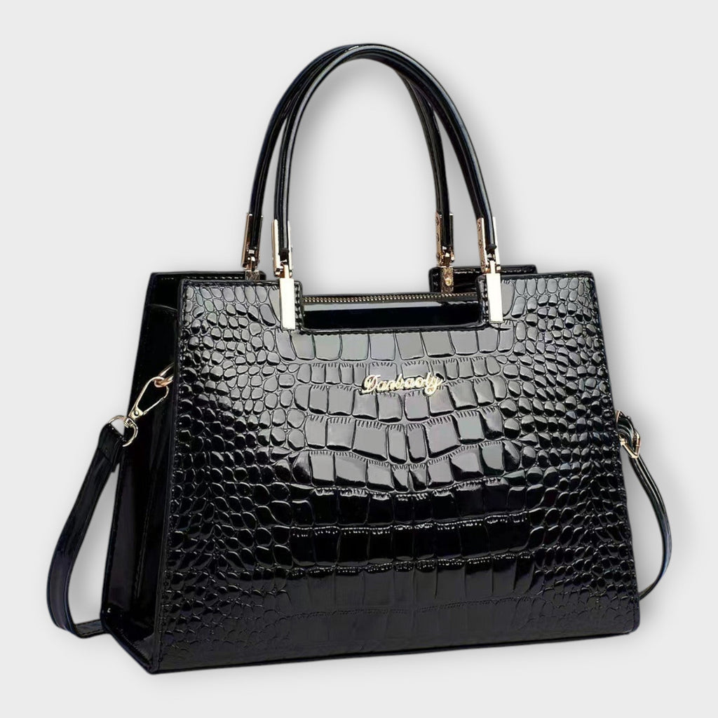 SILVIA | Bolso con Textura Cocodrilo