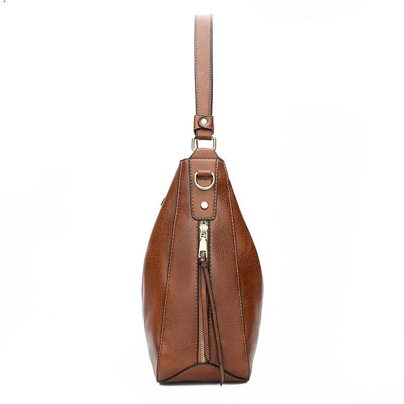 SABRINA | Bolso Hobo Antirrobo de Piel