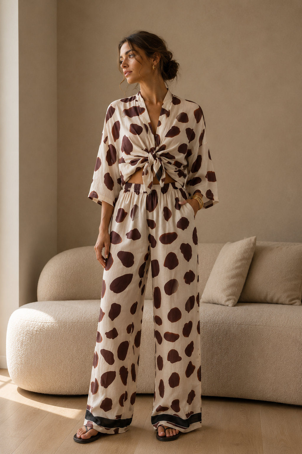 VALENTINA | Pantalón fluido estampado