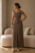 CELIA | Vestido Largo con Cinturón
