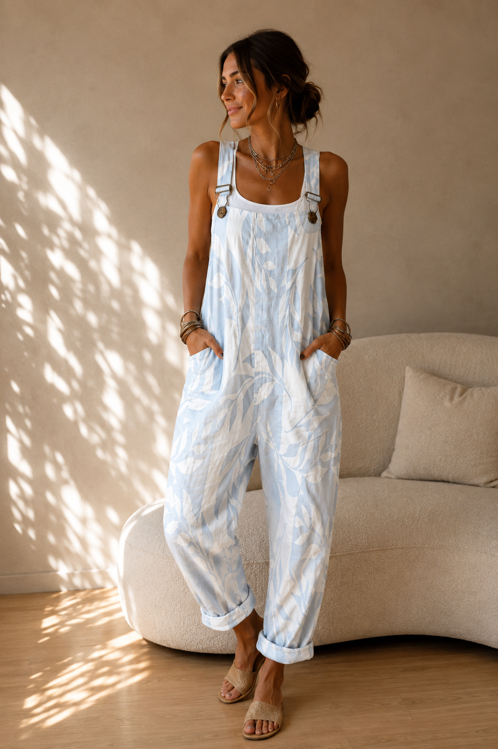 YOLANDA | Mono Estampado Azul