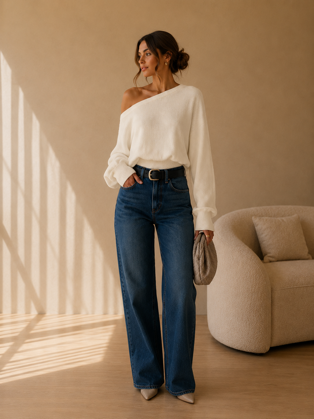 MAITE | Jersey Off-Shoulder de Punto