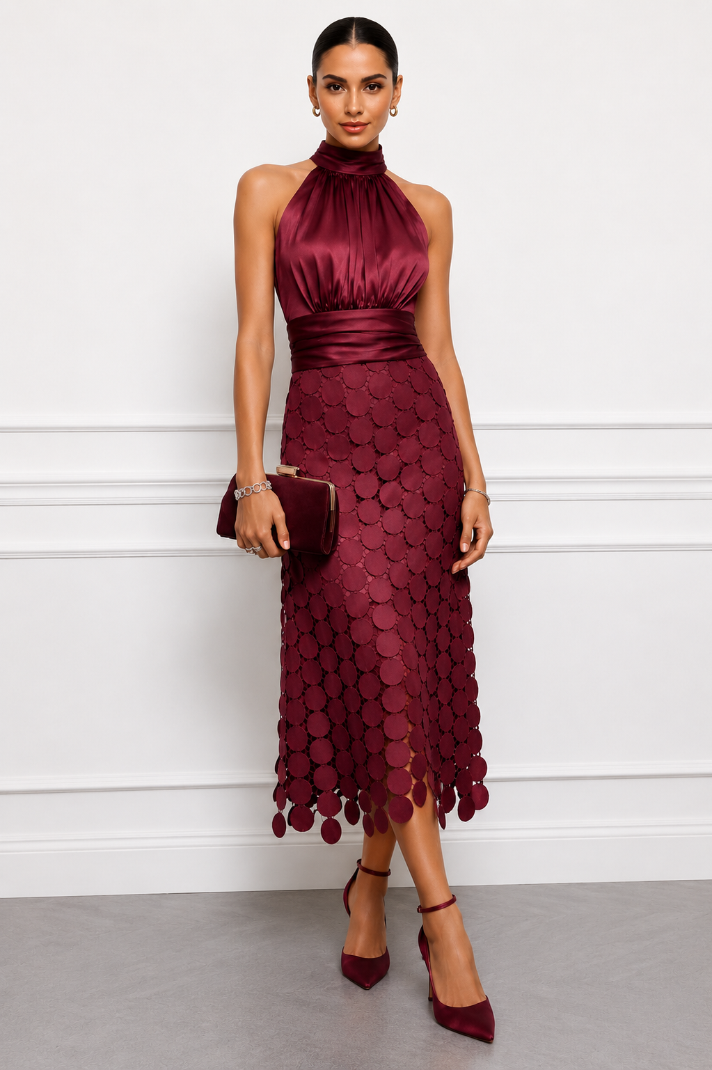 IRIA | Vestido midi de fiesta