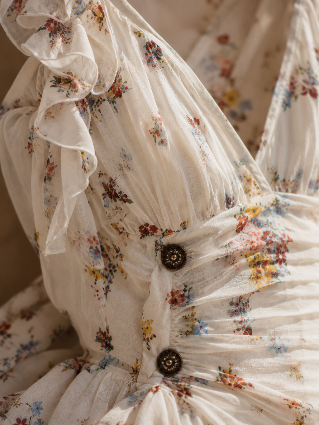 CLAUDIA | Vestido Mini Retro con Flores
