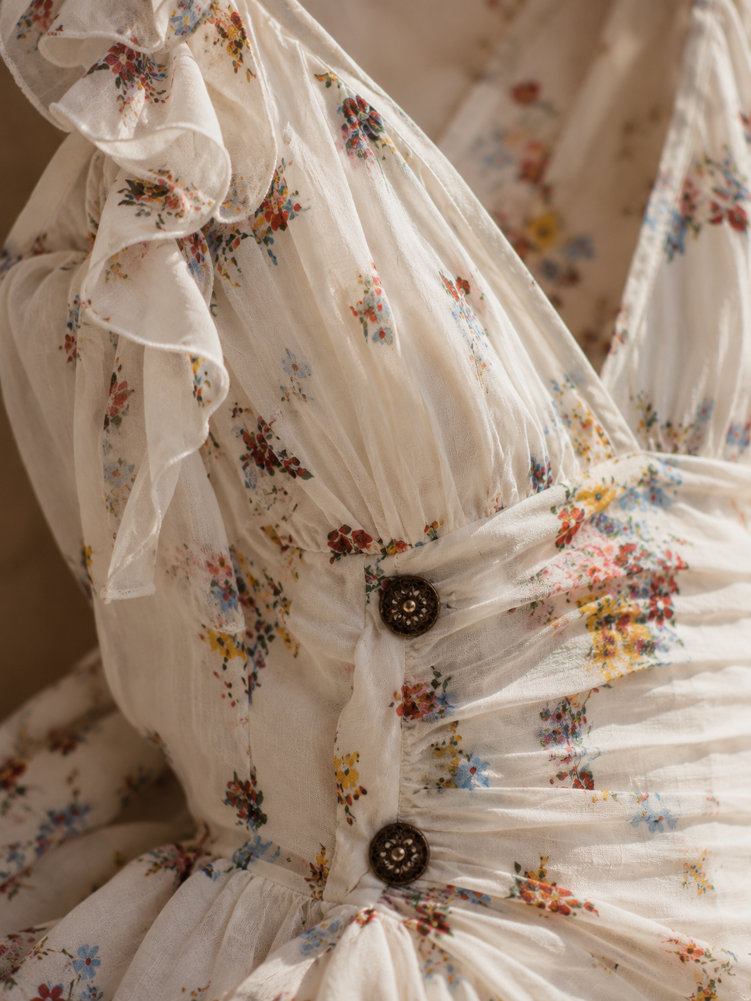 CLAUDIA | Vestido Mini Retro con Flores