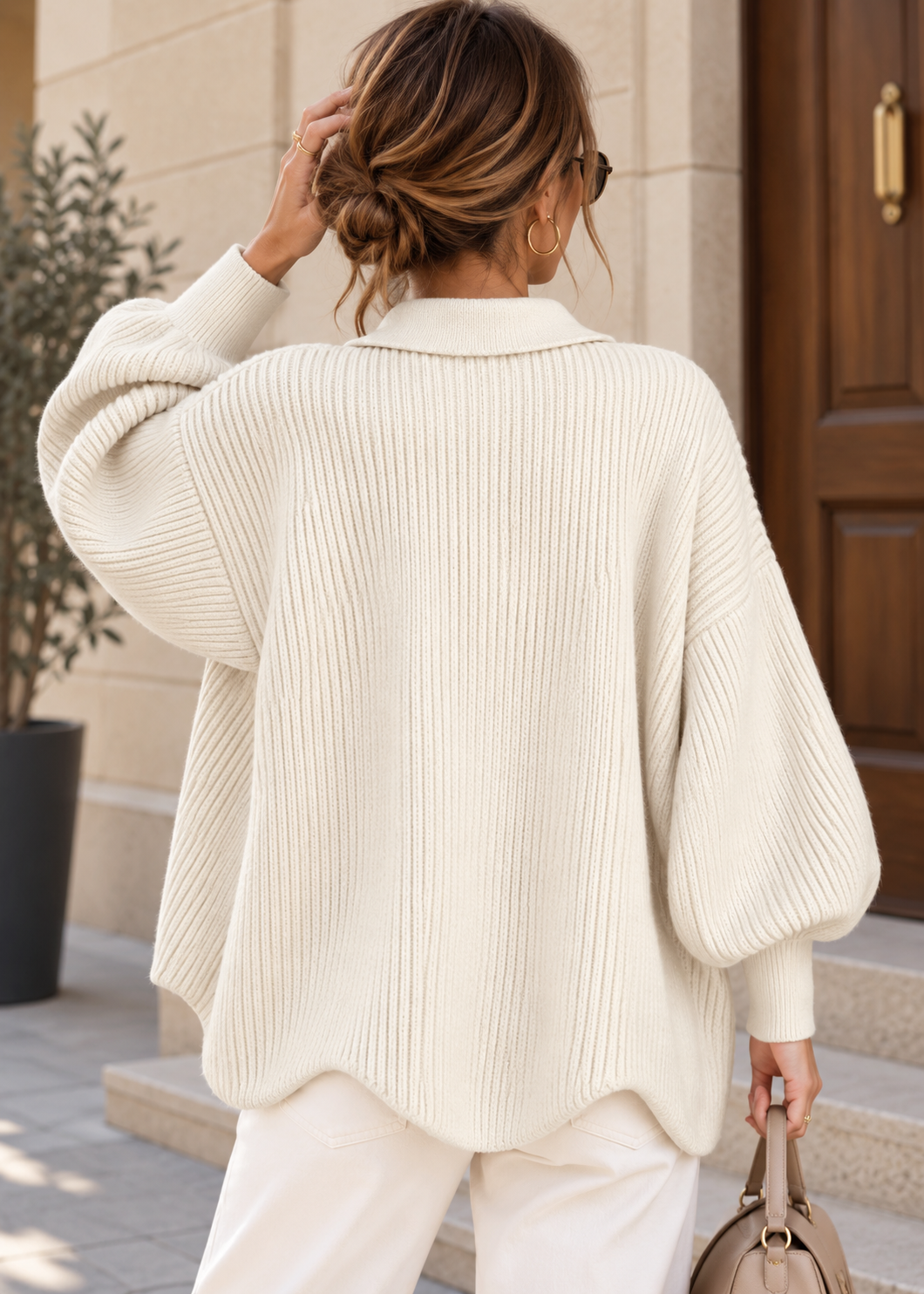 COLETTE | Cárdigan Oversize con botones Dorados
