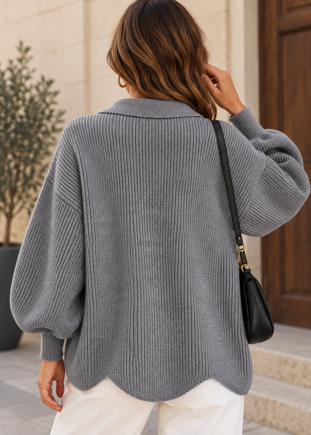 COLETTE | Cárdigan Oversize con botones Dorados