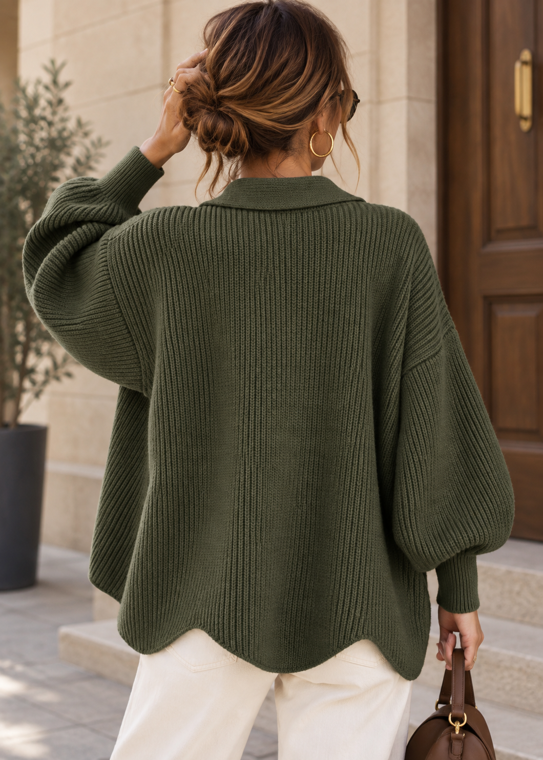 COLETTE | Cárdigan Oversize con botones Dorados
