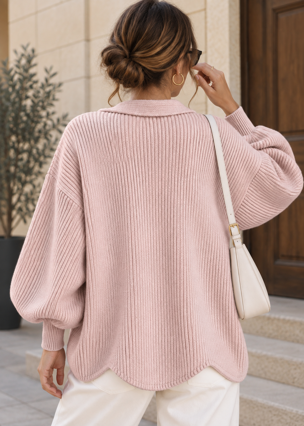 COLETTE | Cárdigan Oversize con botones Dorados