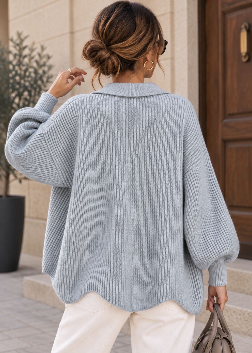 COLETTE | Cárdigan Oversize con botones Dorados
