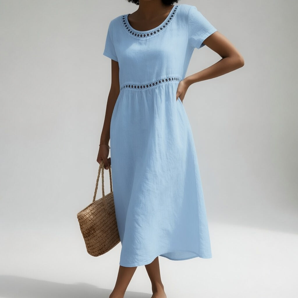 ADELA | Vestido Bordado Fluido