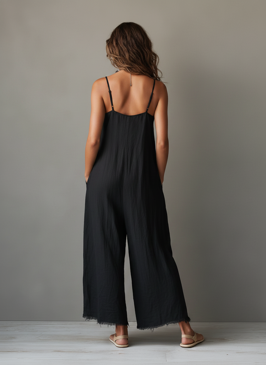 PAULINA | Mono Minimalista de Lino para Mujer