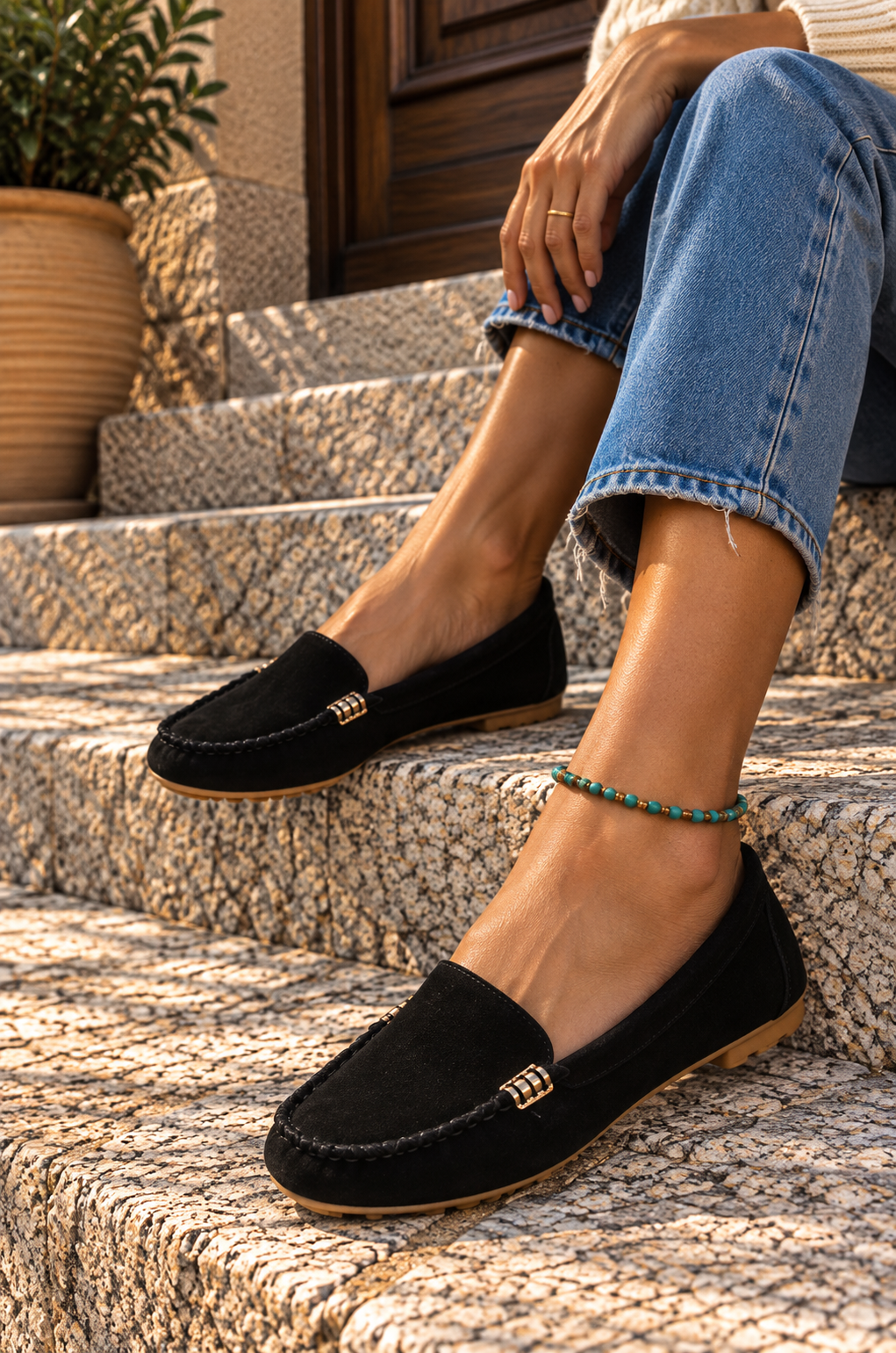 ALANA | Mocasines con Detalle Metálico