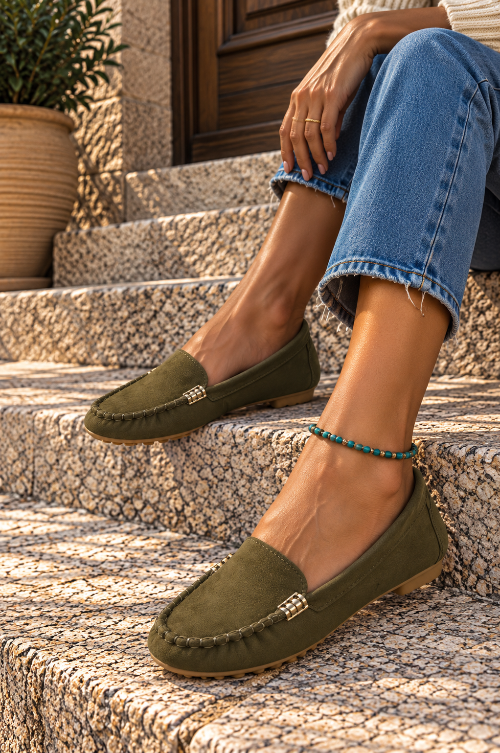 ALANA | Mocasines con Detalle Metálico