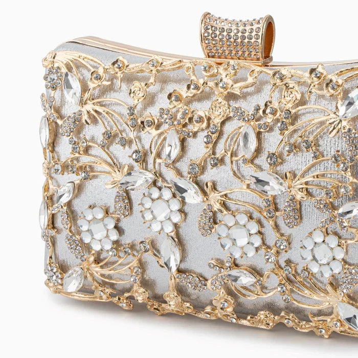 EMMA | Clutch con Cristales y Nudo
