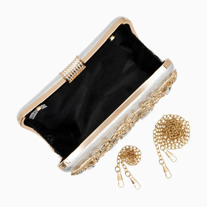 EMMA | Clutch con Cristales y Nudo