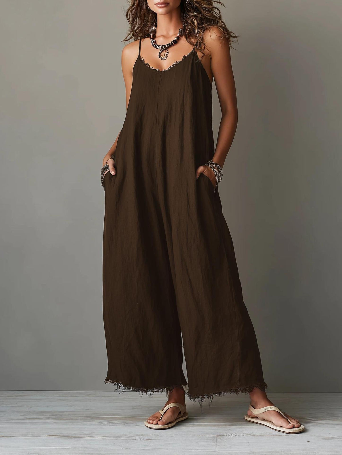 PAULINA | Mono Minimalista de Lino para Mujer
