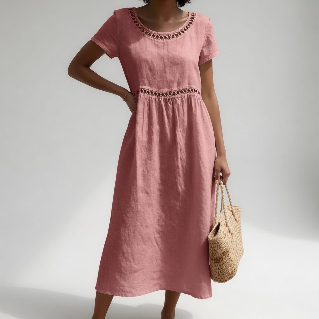 ADELA | Vestido Bordado Fluido