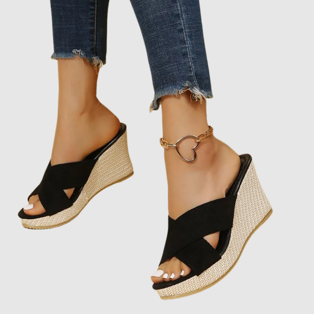 LORENA | Sandalias de Cuña Elegantes