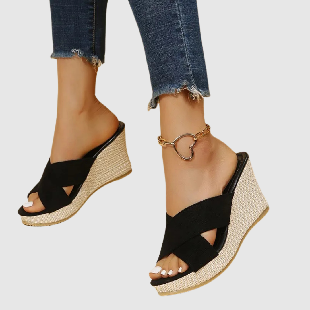 LORENA | Sandalias de Cuña Elegantes