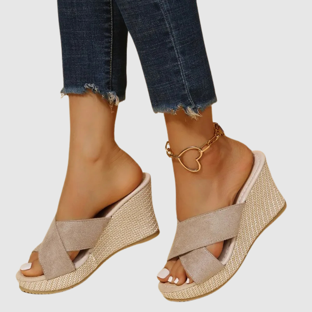 LORENA | Sandalias de Cuña Elegantes