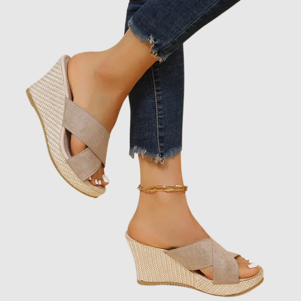 LORENA | Sandalias de Cuña Elegantes