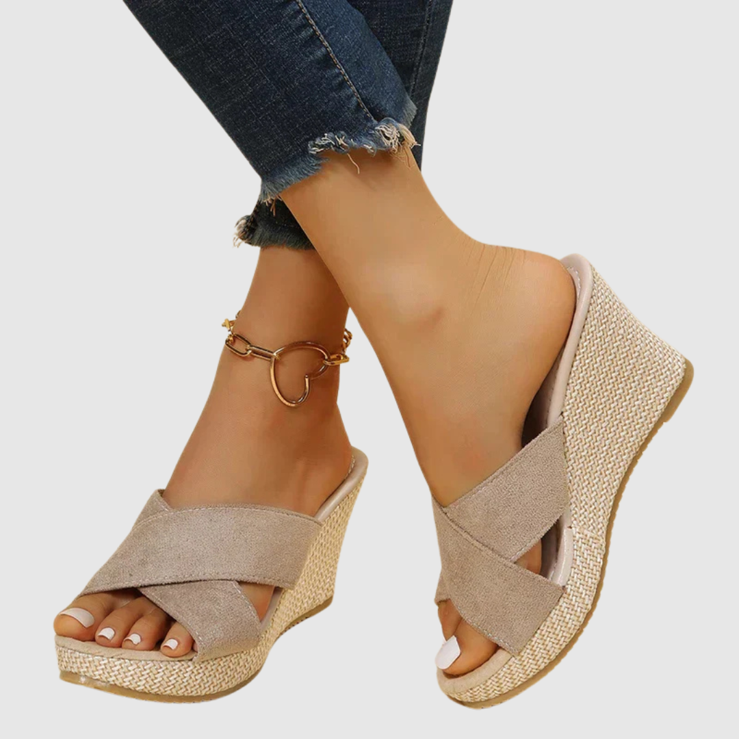 LORENA | Sandalias de Cuña Elegantes