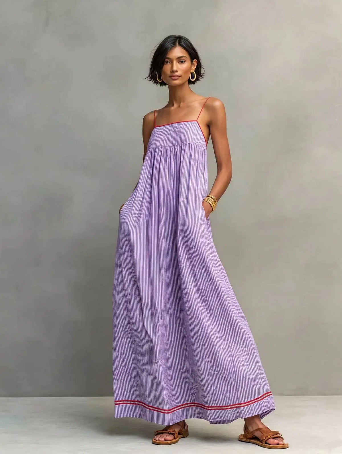 CELESTE | Vestido Maxi Fruncido con Espalda Descubierta