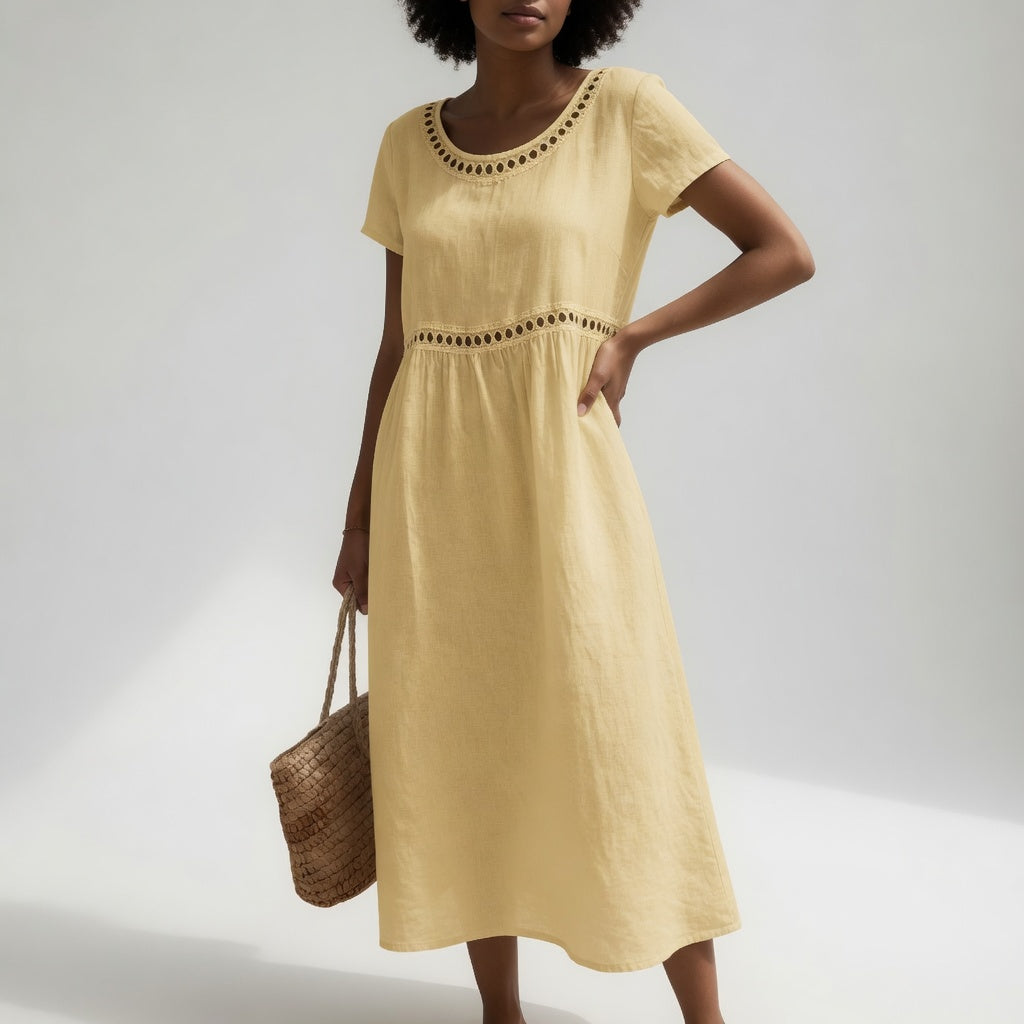 ADELA | Vestido Bordado Fluido