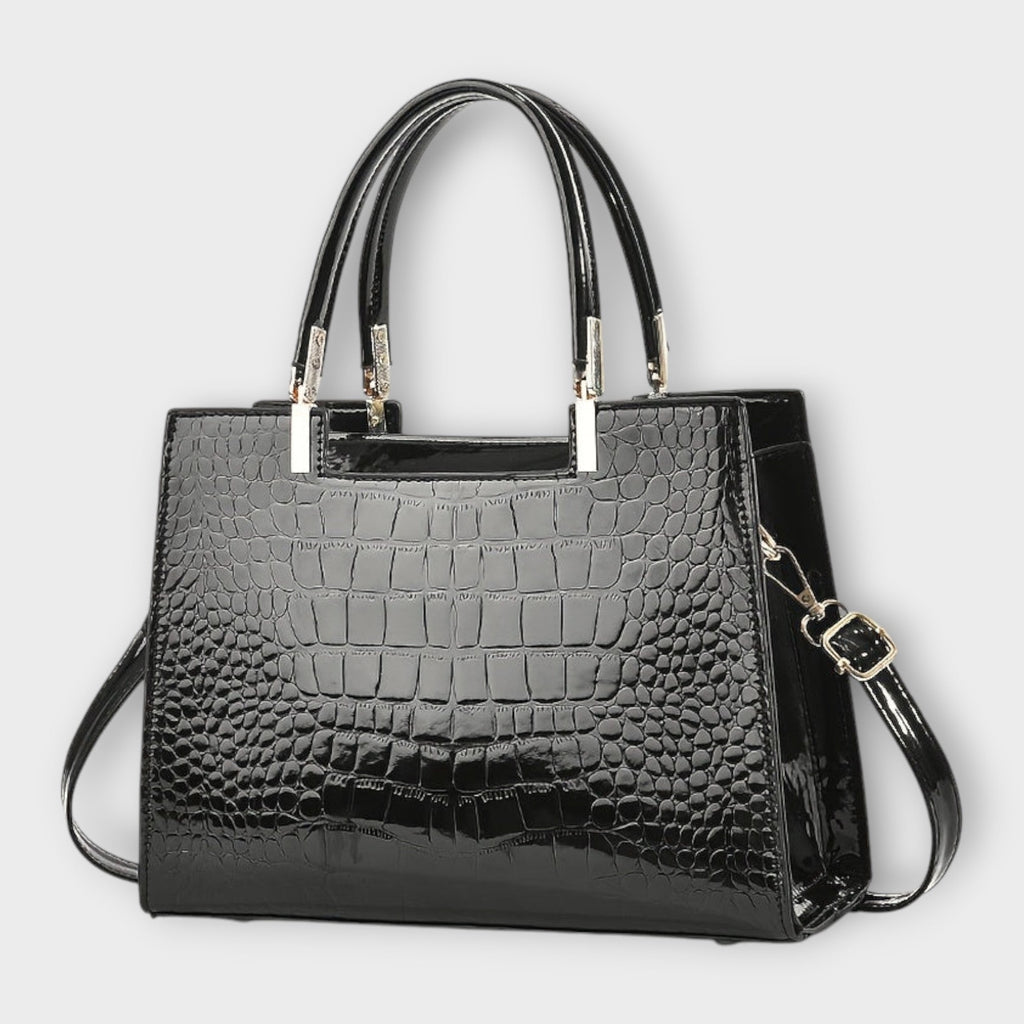 SILVIA | Bolso con Textura Cocodrilo