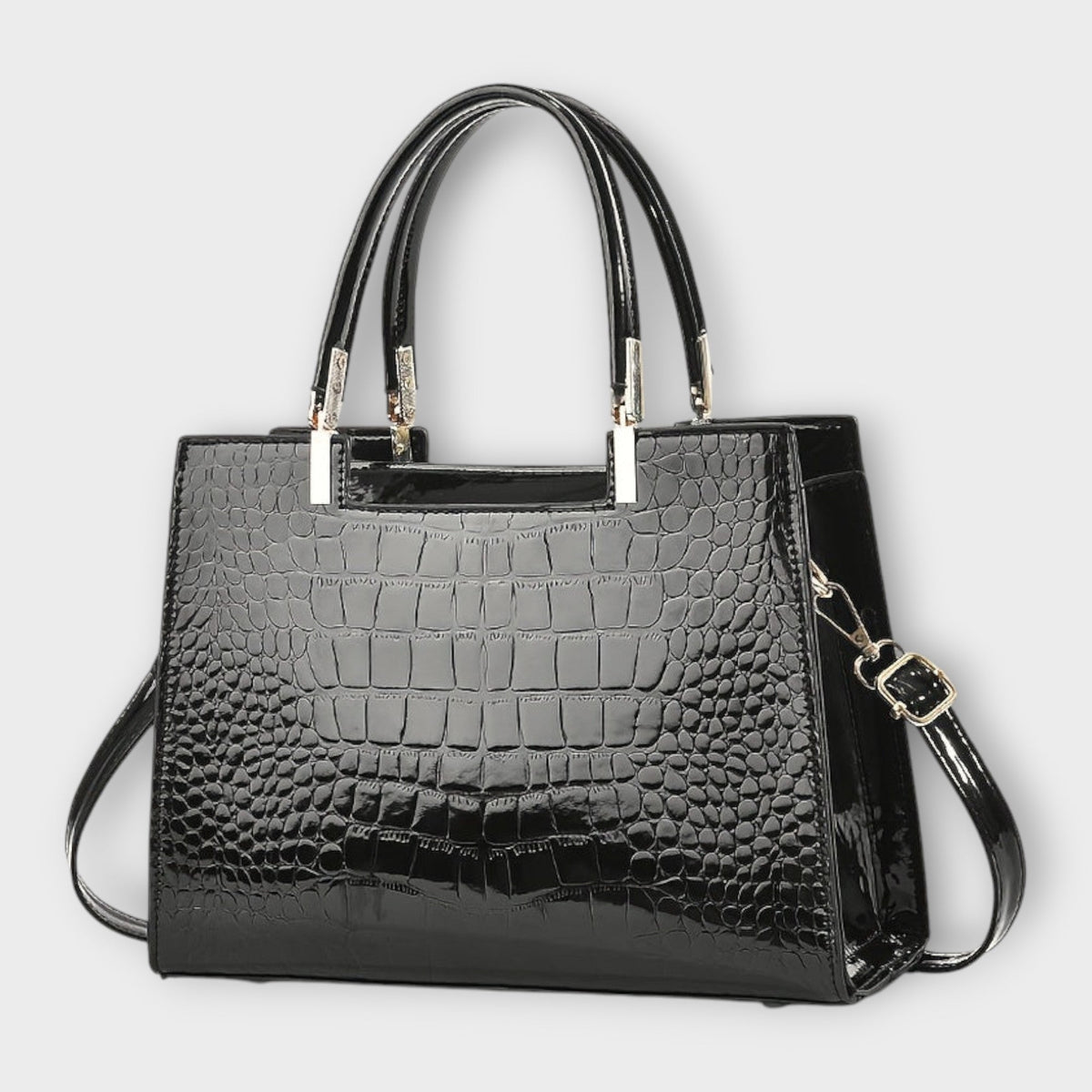 SILVIA | Bolso con Textura Cocodrilo
