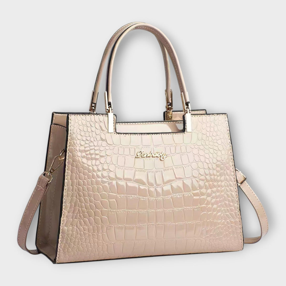 SILVIA | Bolso con Textura Cocodrilo