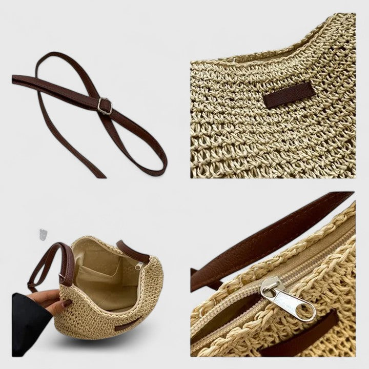 ERIKA | Bolso de Rafia Tejido a Mano