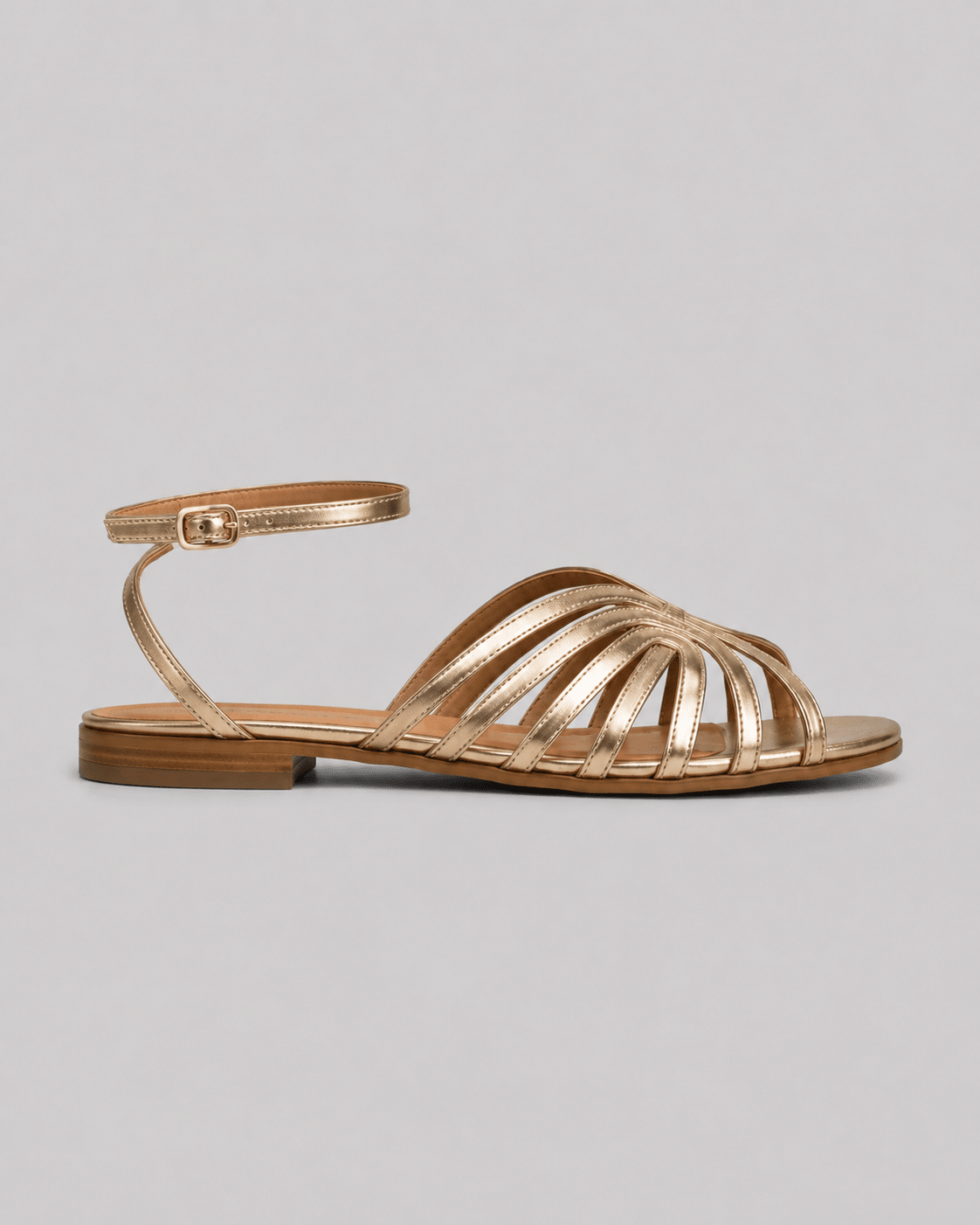 NOELIA | Sandalias Doradas con Bisutería