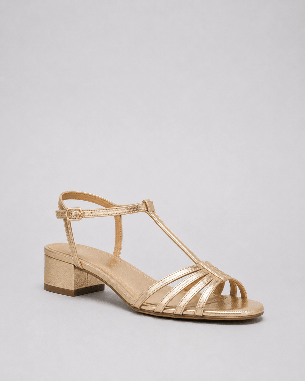ALEGRE | Sandalias Doradas de Diario