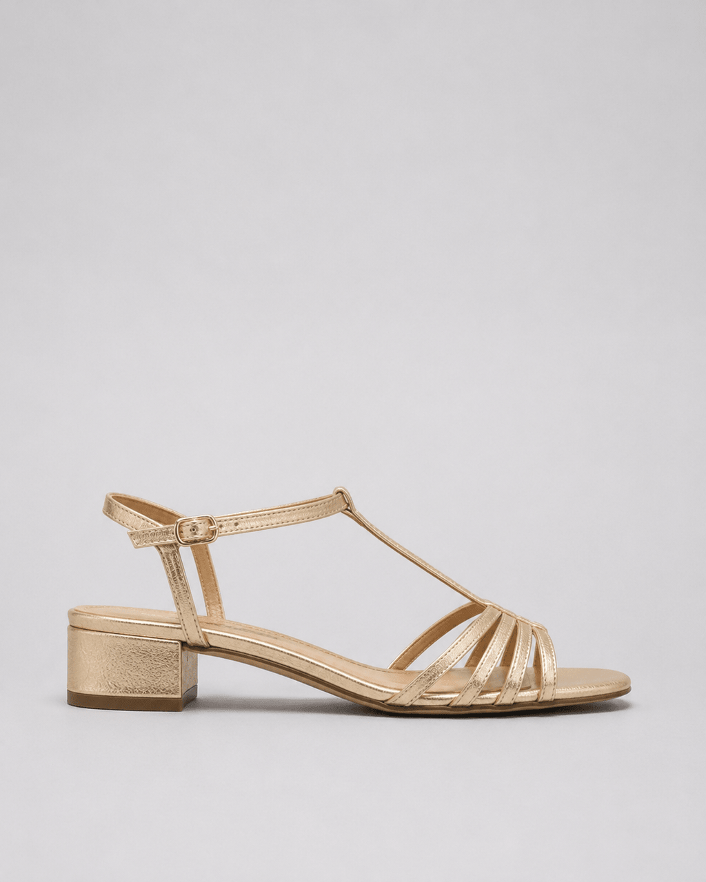 ALEGRE | Sandalias Doradas de Diario