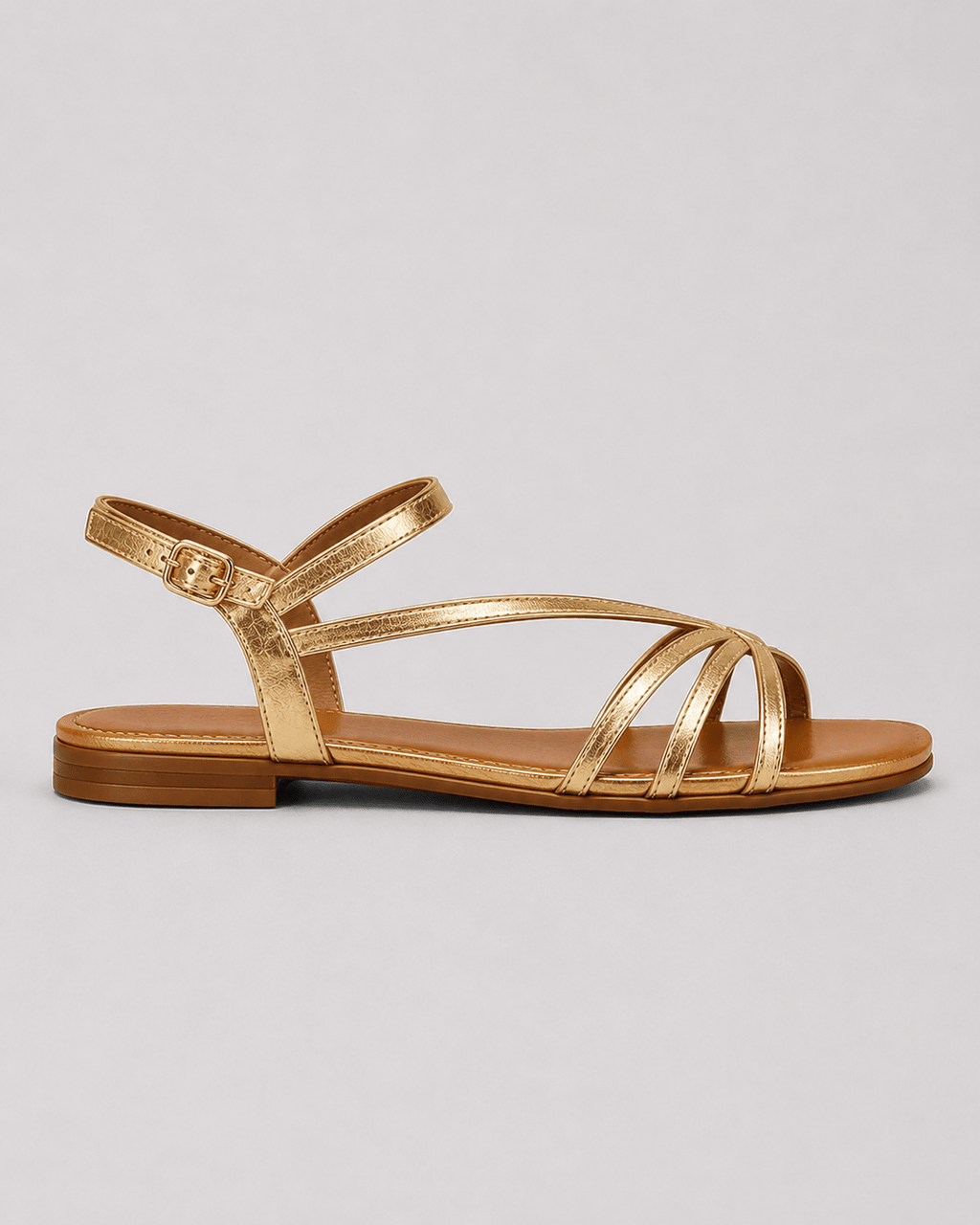 MARTA | Sandalias Doradas de Verano