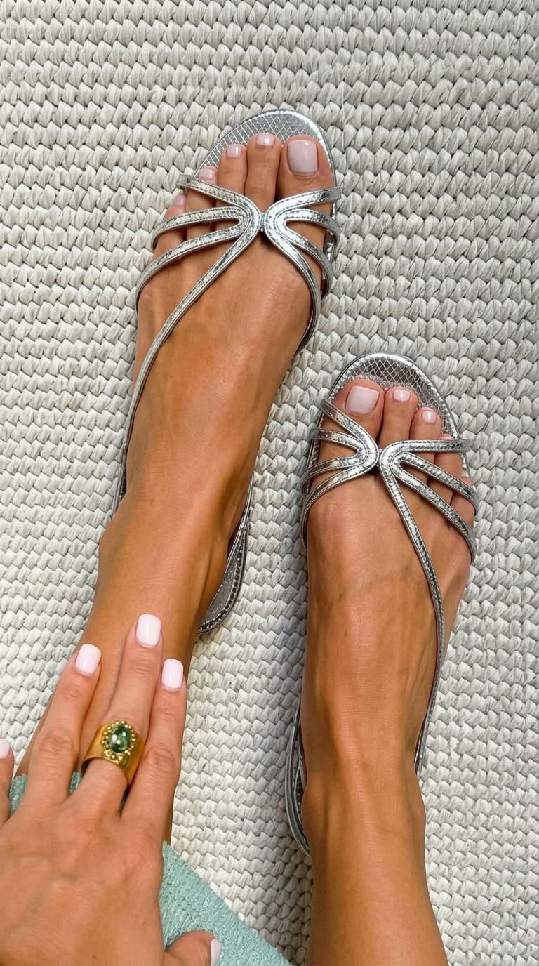 MARTA | Sandalias Doradas de Verano