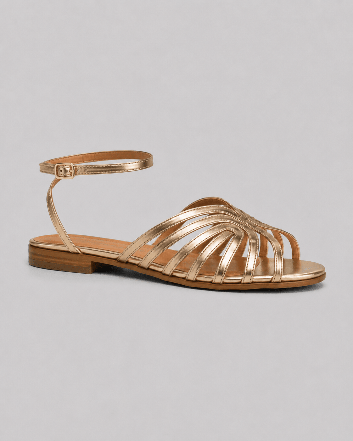NOELIA | Sandalias Doradas con Bisutería